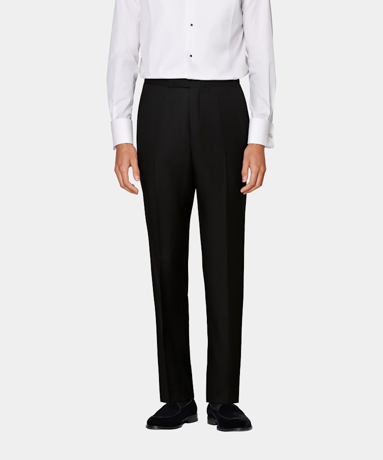 Smokinghose schwarz Slim Leg straight