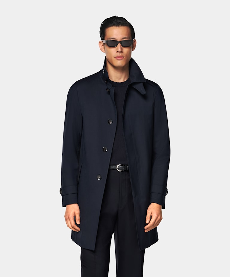 Navy Raincoat