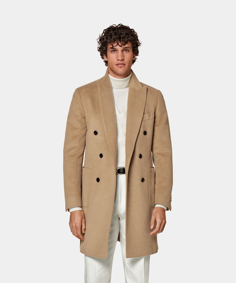 SUITSUPPLY Pure laine de chameau - Corrado, Italie Manteau marron moyen