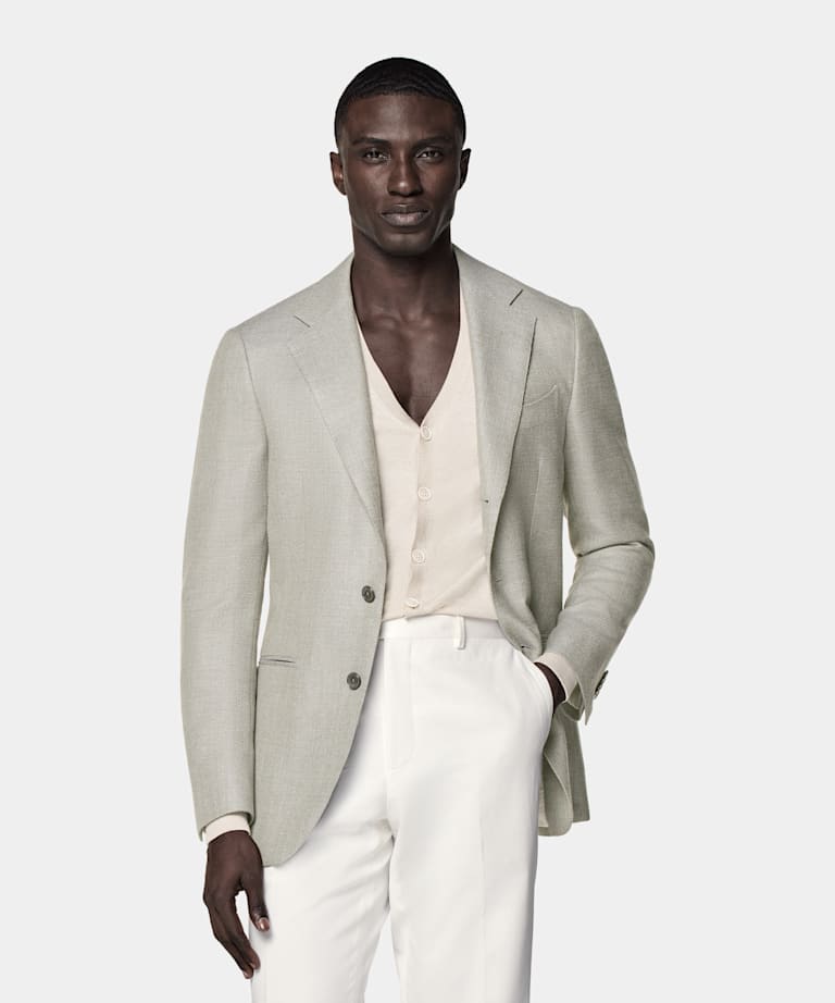 Blazer Havana coupe Tailored vert moyen