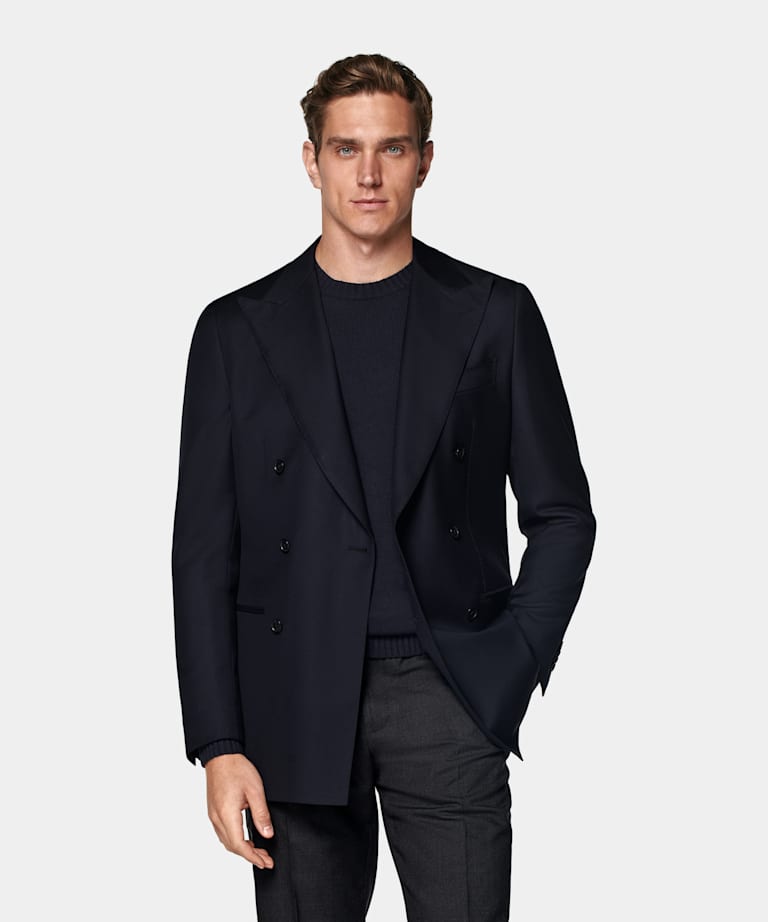 Veste de costume Havana coupe Tailored bleu marine