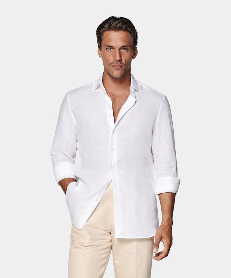 White Relaxed Fit Shirt