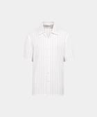 White Striped Short Sleeve Shirt