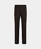 Dark Brown Straight Leg Trousers