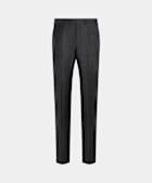  Dark Grey Slim Leg Straight Suit Pants