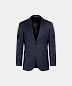 Costume Havana coupe Tailored bleu marine pied-de-poule