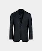 Costume Havana coupe Tailored bleu marine à chevrons