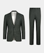 Traje Perennial Havana verde oscuro corte Tailored