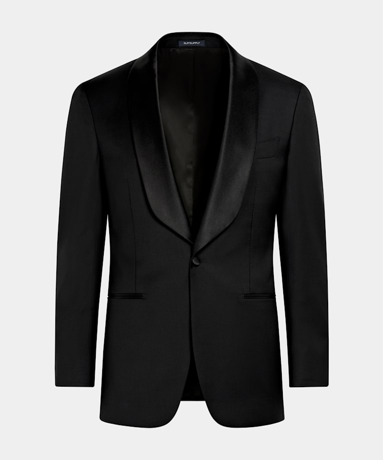 Black Tailored Fit Havana Dinner Jacket