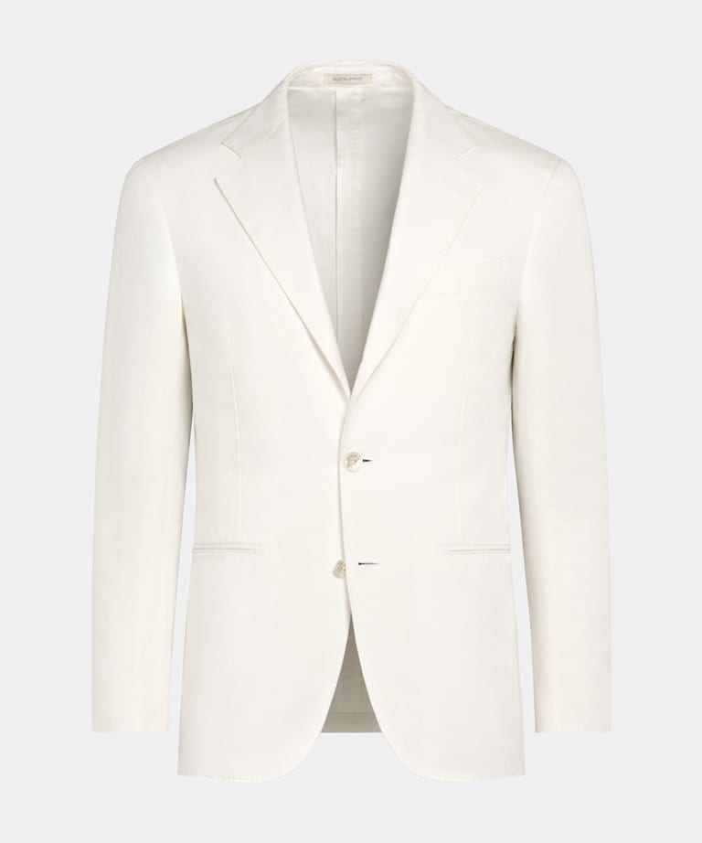Veste de costume Havana coupe Tailored blanc cassé