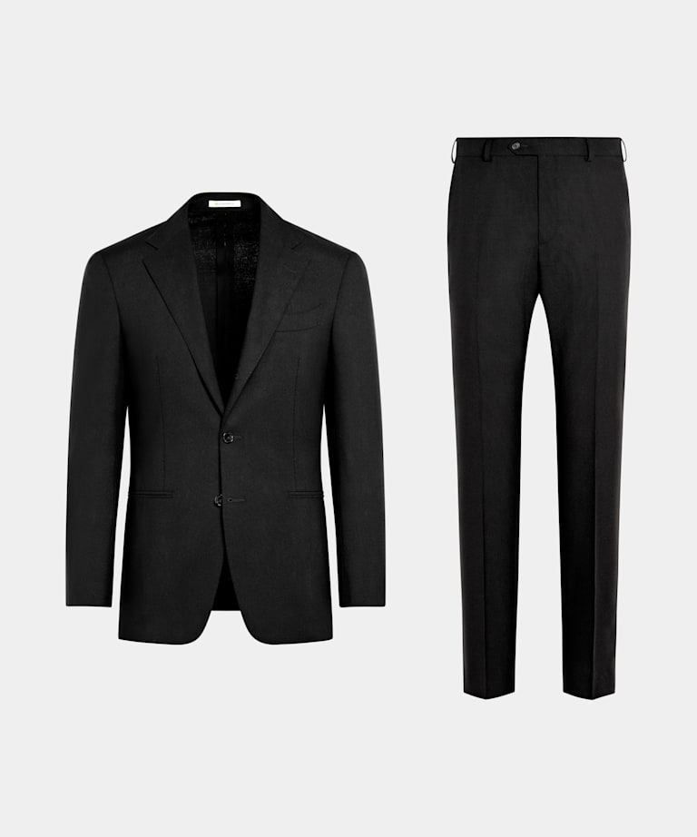 Black Tailored Fit Havana Suit