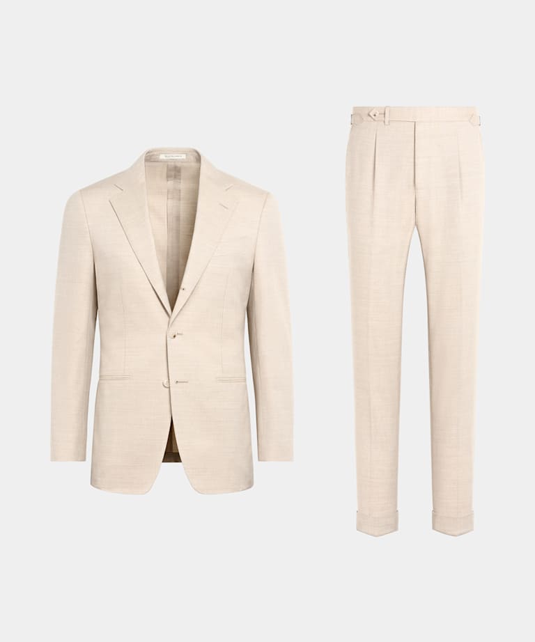 Sand Tailored Fit Havana Suit