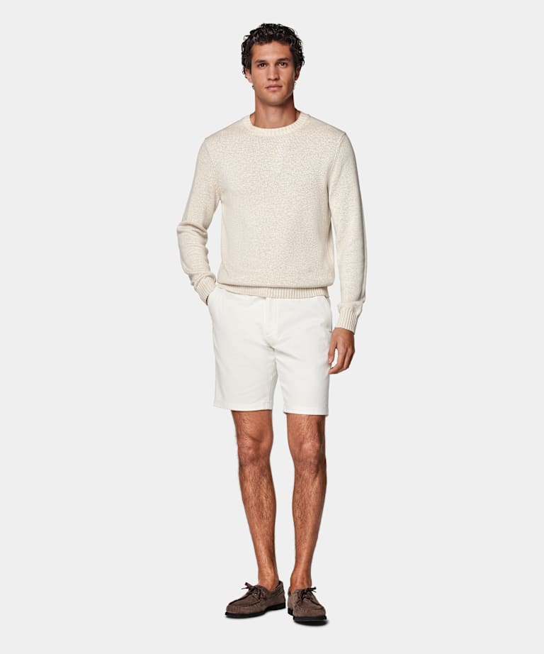 Off-White Slim Leg Chino Shorts
