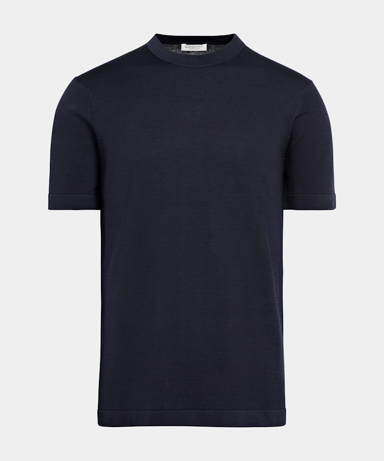 Navy Short Sleeve Crewneck