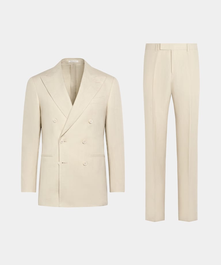 Abito Havana color sabbia tailored fit
