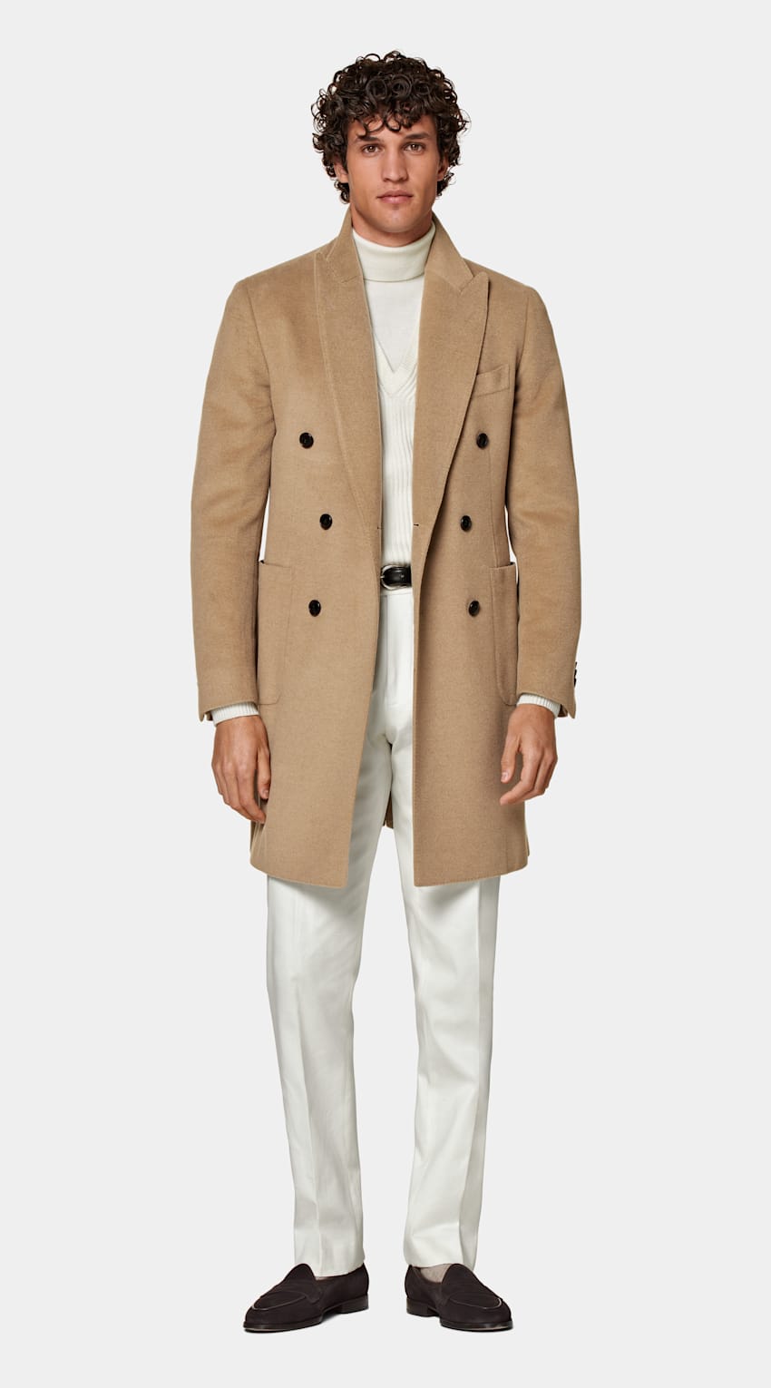 SUITSUPPLY Pure laine de chameau - Corrado, Italie Manteau marron moyen