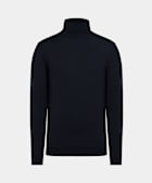 Navy Merino Turtleneck