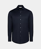 Navy Royal Oxford Slim Fit Shirt