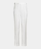  Off-White Wide Leg Tapered Pants