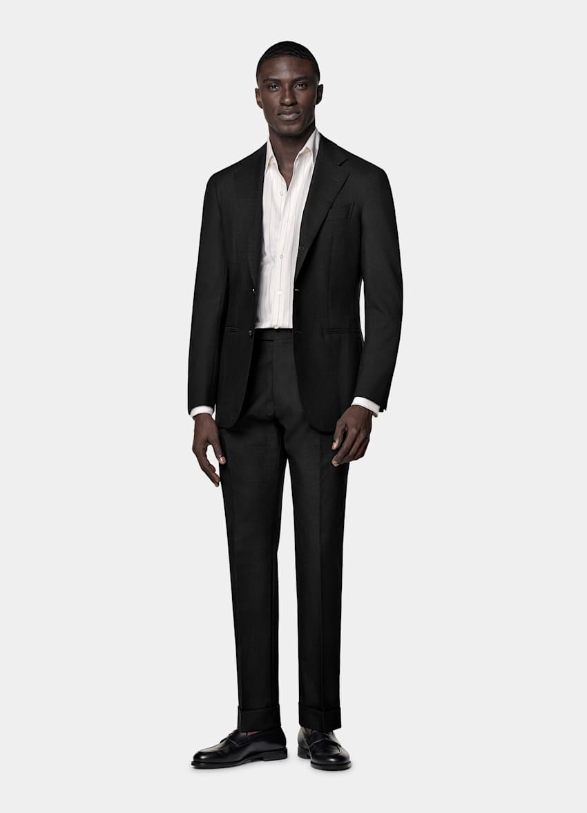 Black Tailored Fit Havana Suit