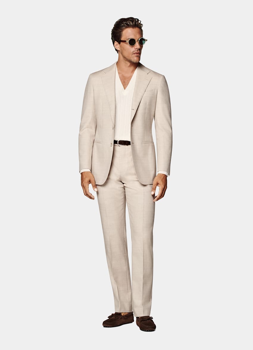 Sand Tailored Fit Havana Suit