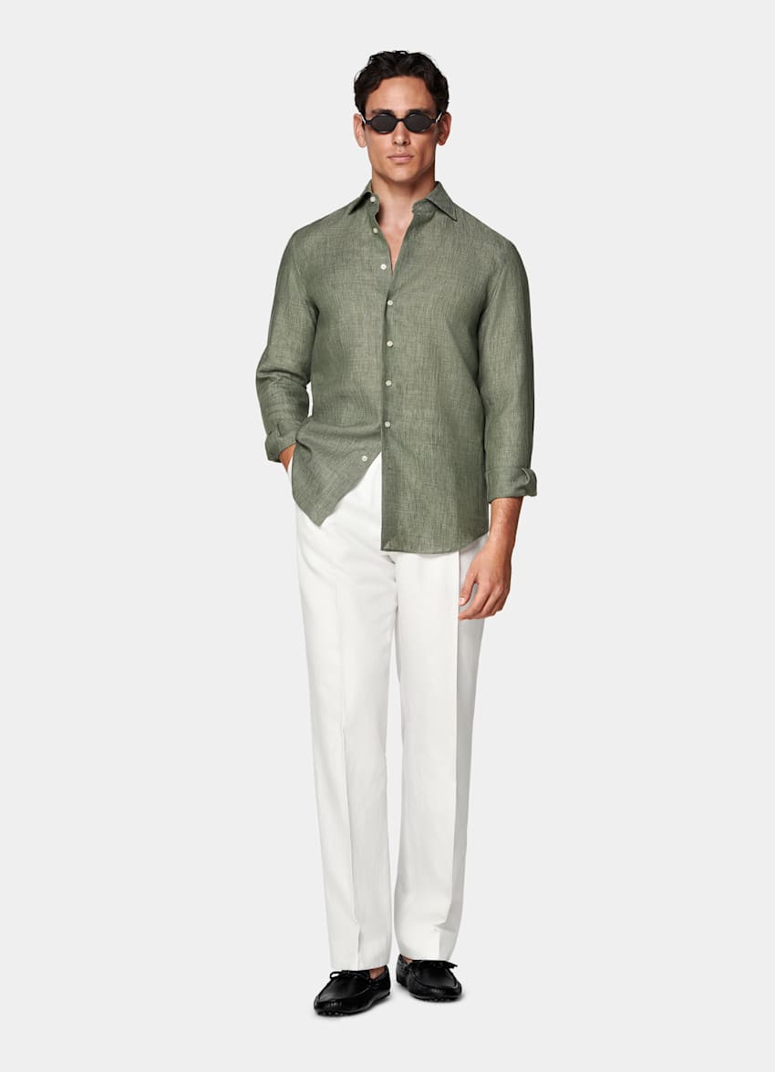 Green Relaxed Fit Shirt