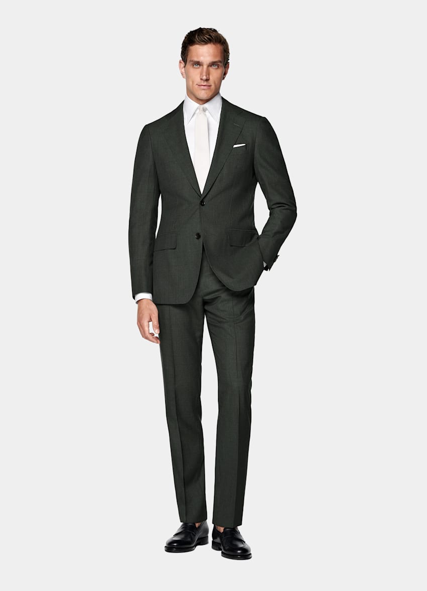 Dark Green Perennial Tailored Fit Havana Suit