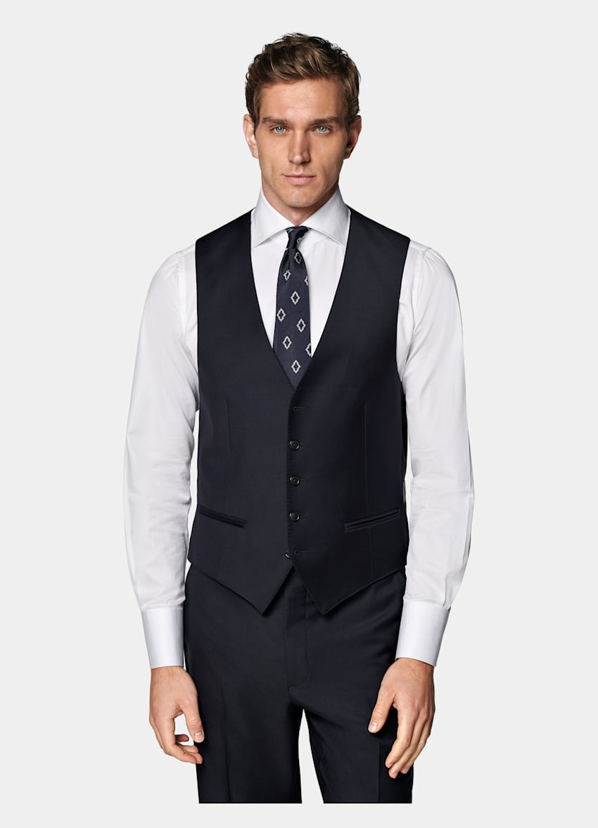 Navy Waistcoat