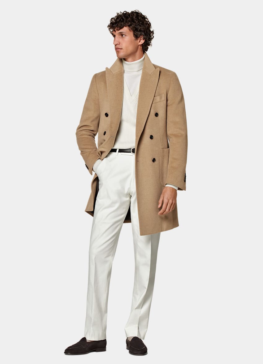 SUITSUPPLY Pure laine de chameau - Corrado, Italie Manteau marron moyen