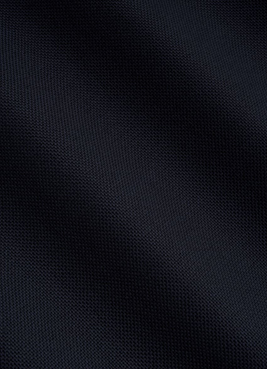 SUITSUPPLY All Season Wrinkle-Free 4-Ply Wool by Rogna, Italy Navy Tailored Fit Havana Suit