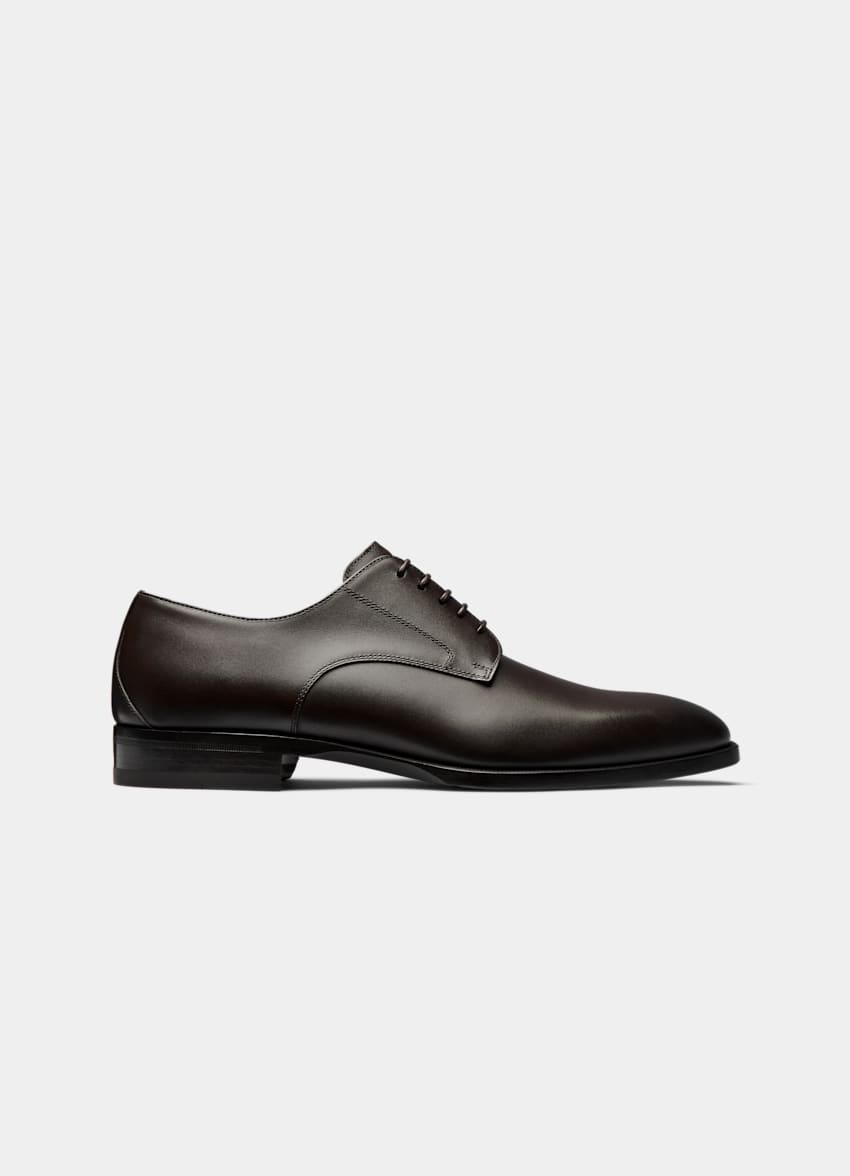 SUITSUPPLY Italian Calf Leather Brown Derby