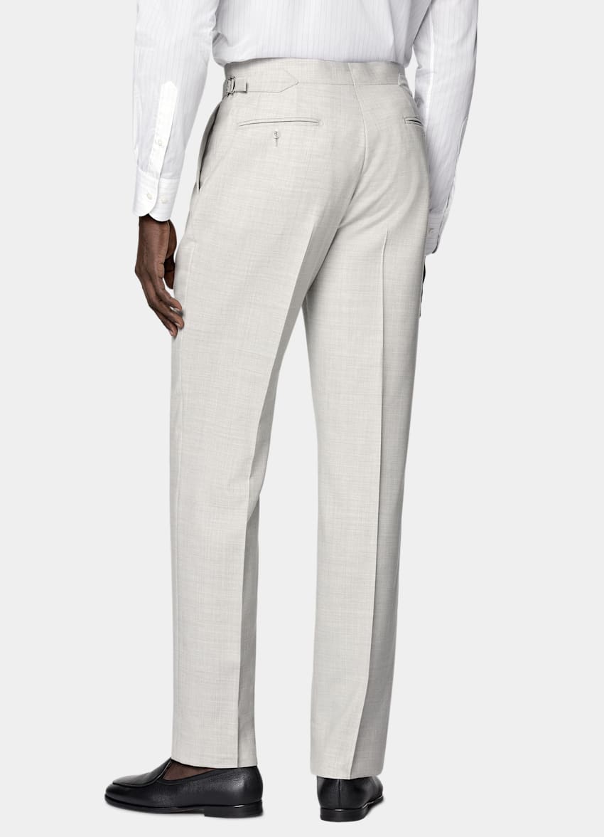 SUITSUPPLY All season Pure S130er Schurwolle by Drago, Italien Havana Anzug hellgrau Tailored Fit