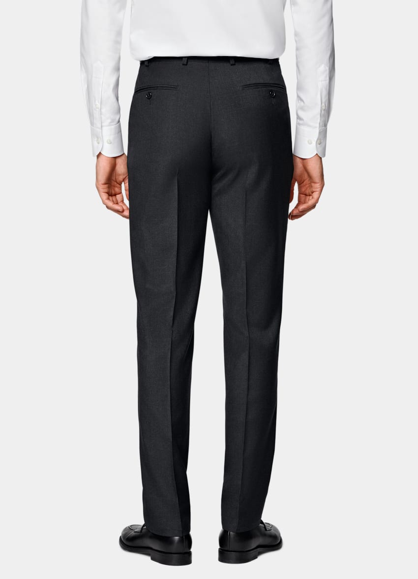 Dark Grey Perennial Slim Leg Straight Suit Trousers
