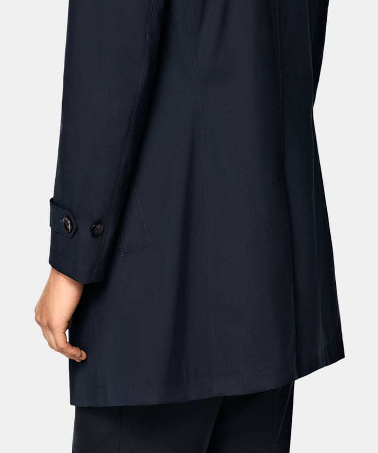 Navy Raincoat