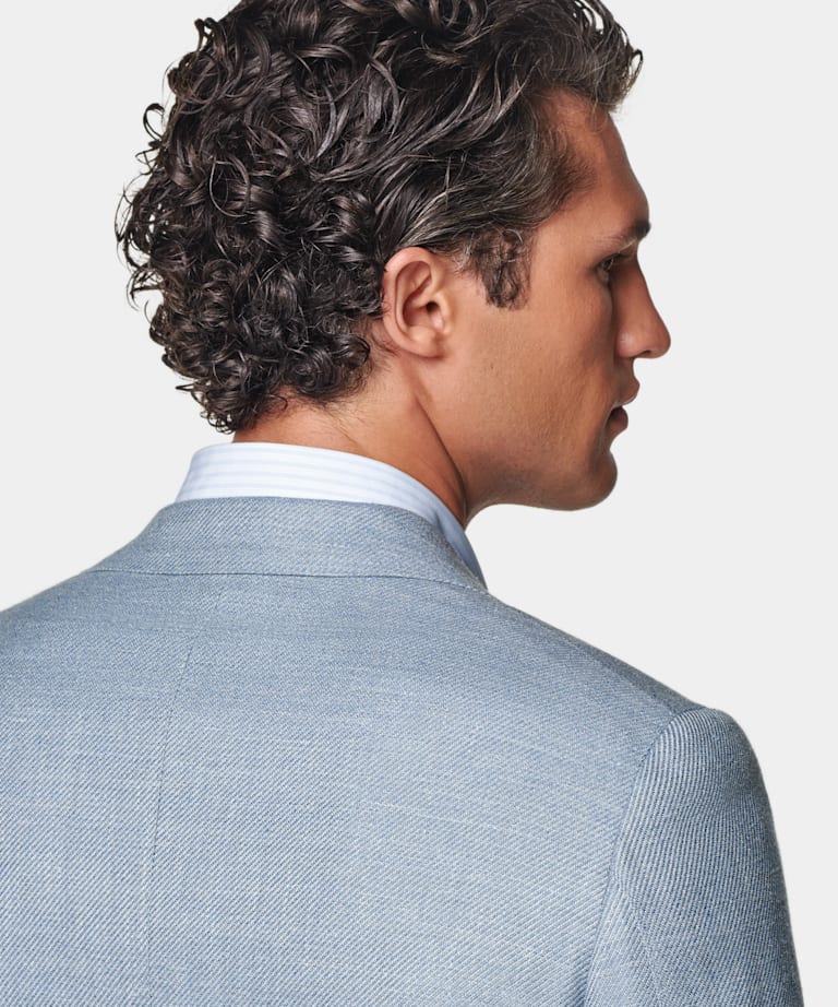 Blazer Havana coupe Tailored bleu clair