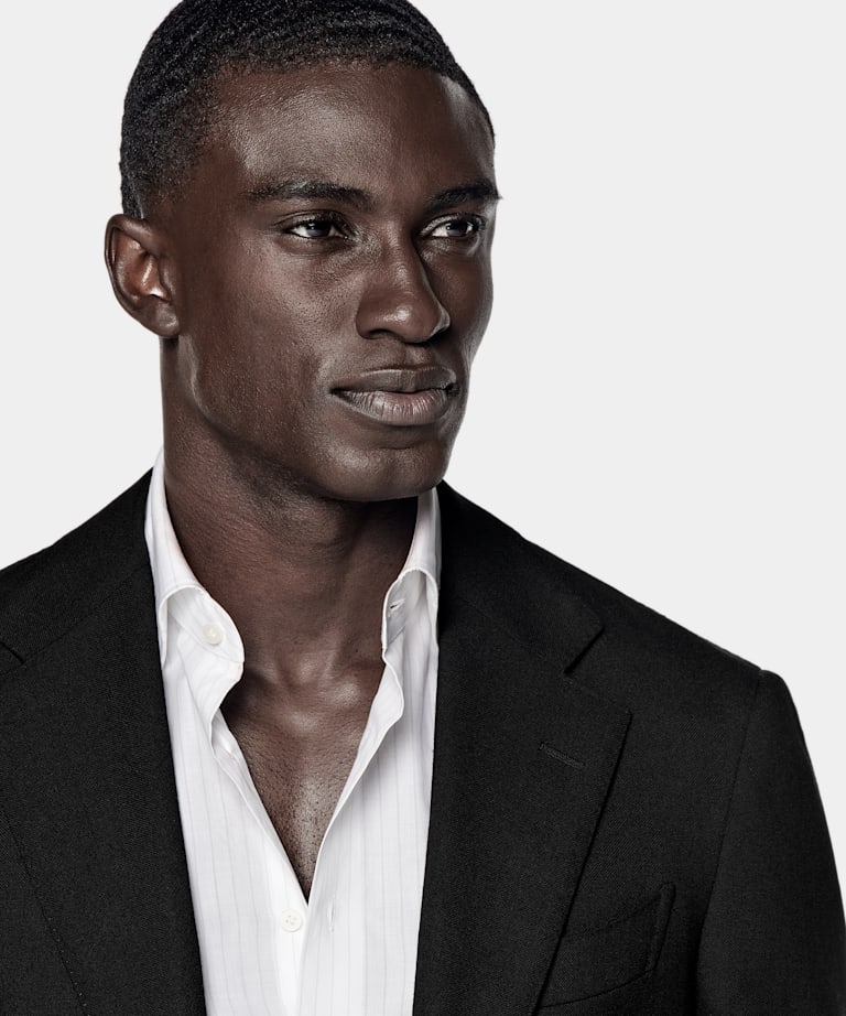 Black Tailored Fit Havana Suit