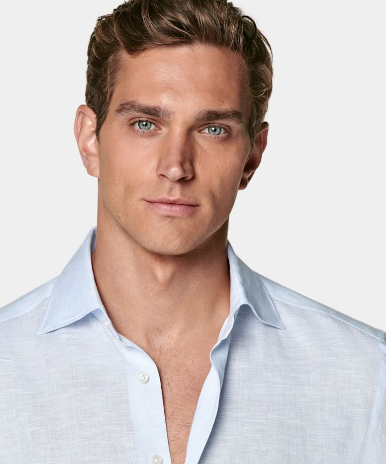 Light Blue Tailored Fit Shirt