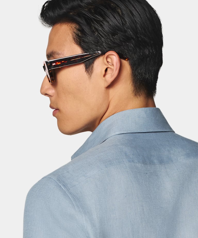 Chemise coupe Relaxed bleu clair