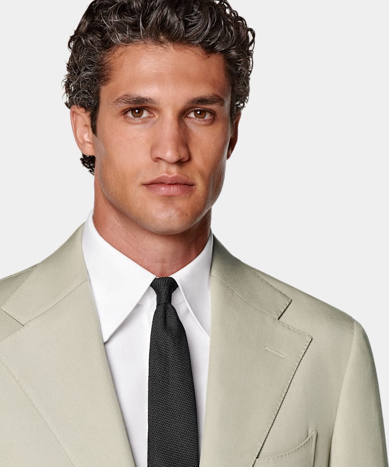 Light Green Perennial Relaxed Fit Roma Suit