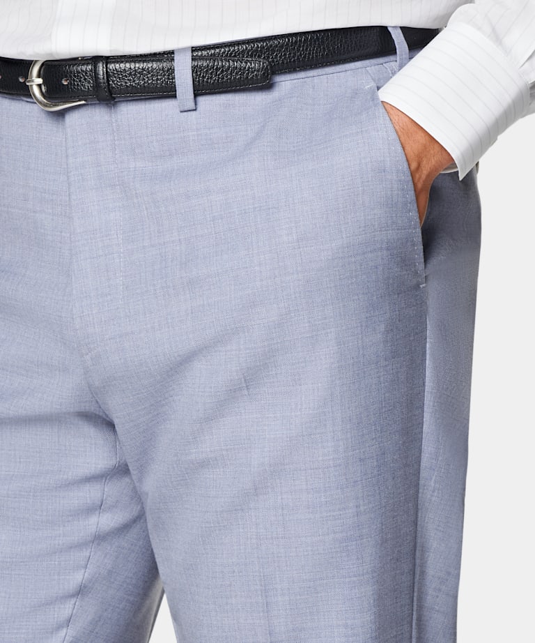 Light Blue Perennial Tailored Fit Havana Suit