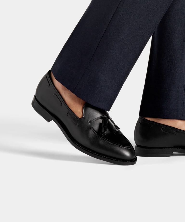 Black Tassel Loafer