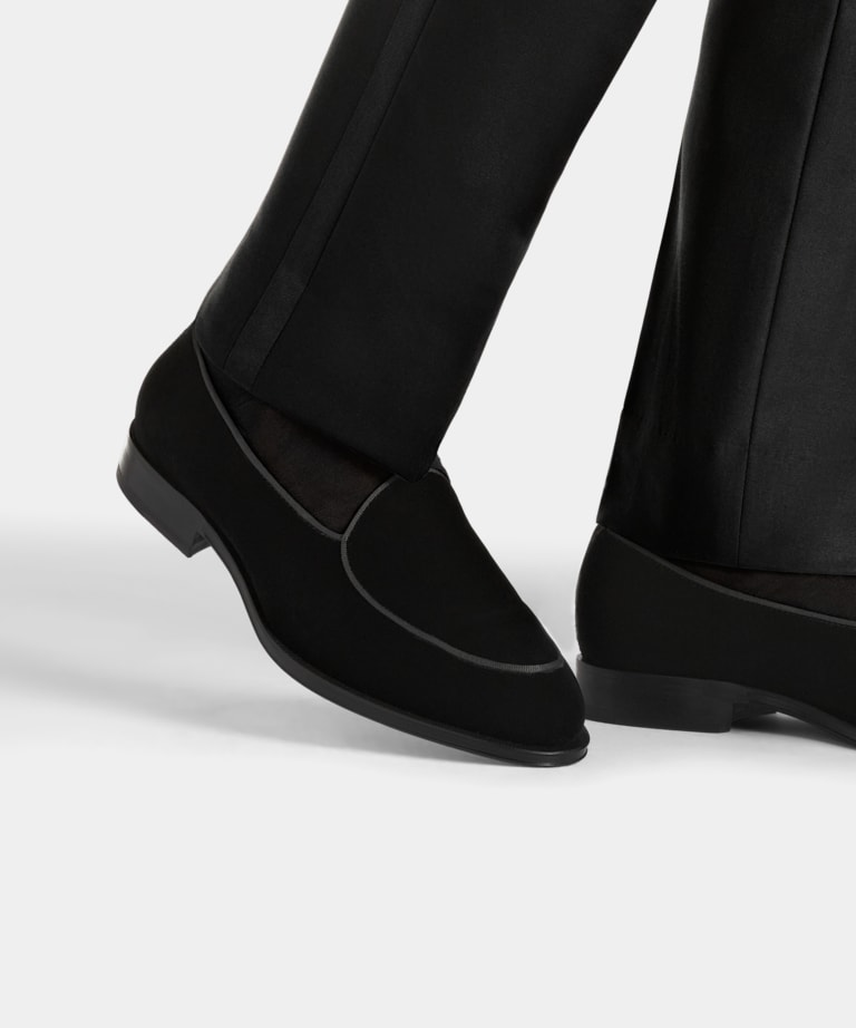 Smoking-Slipper schwarz