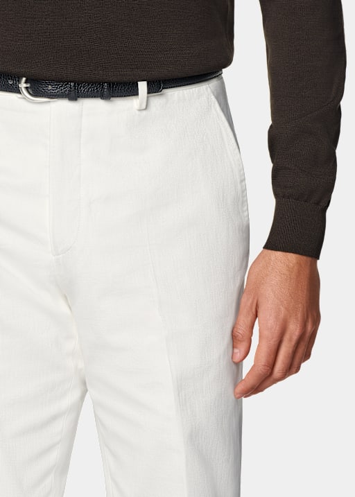 Off-White Straight Leg Chinos