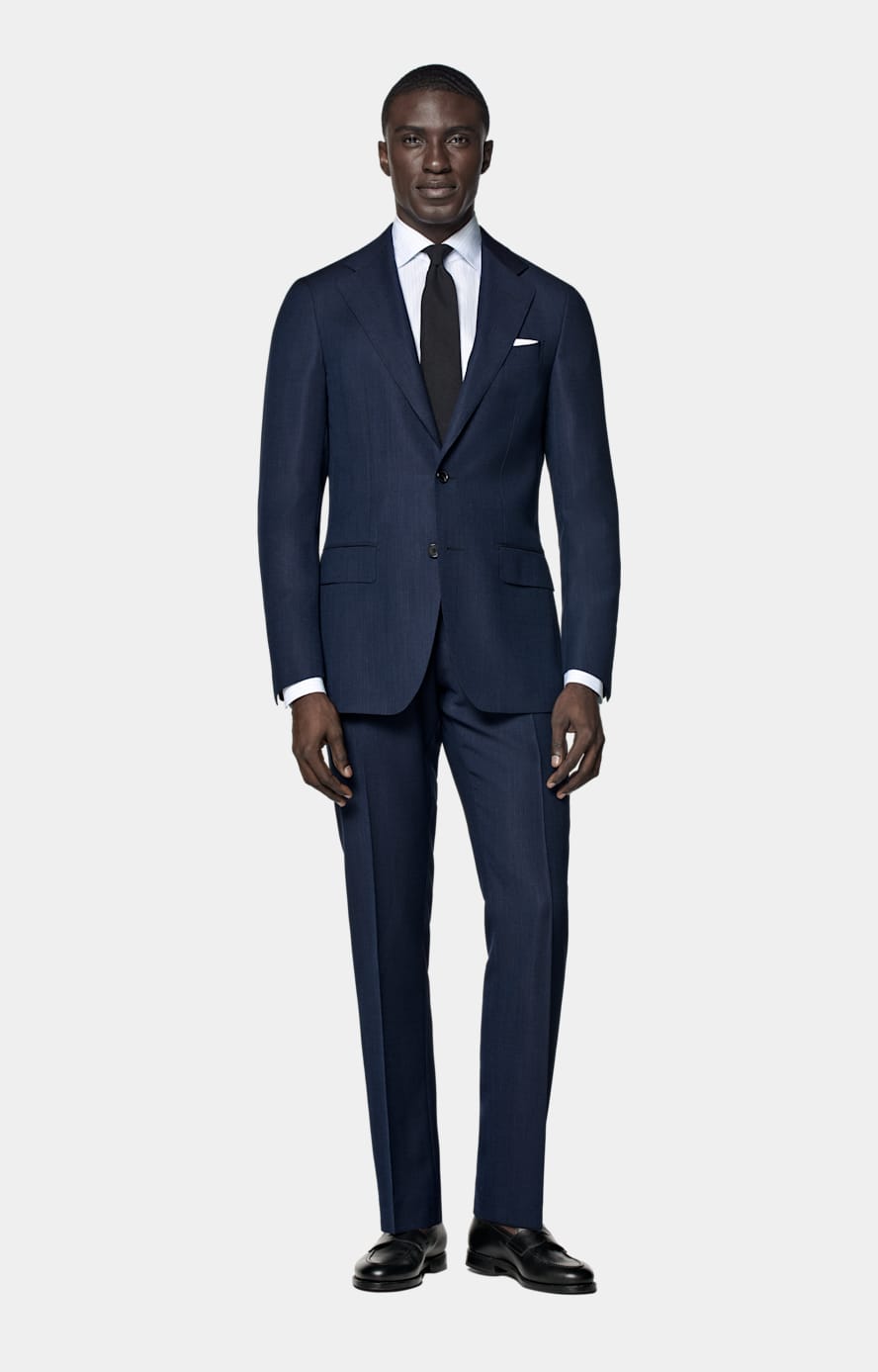 Navy Perennial Tailored Fit Havana Suit