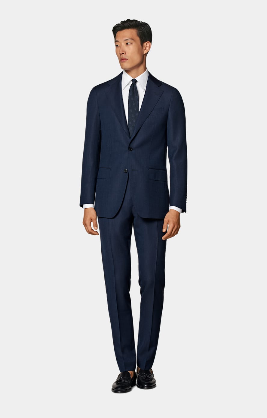 Navy Perennial Tailored Fit Havana Suit