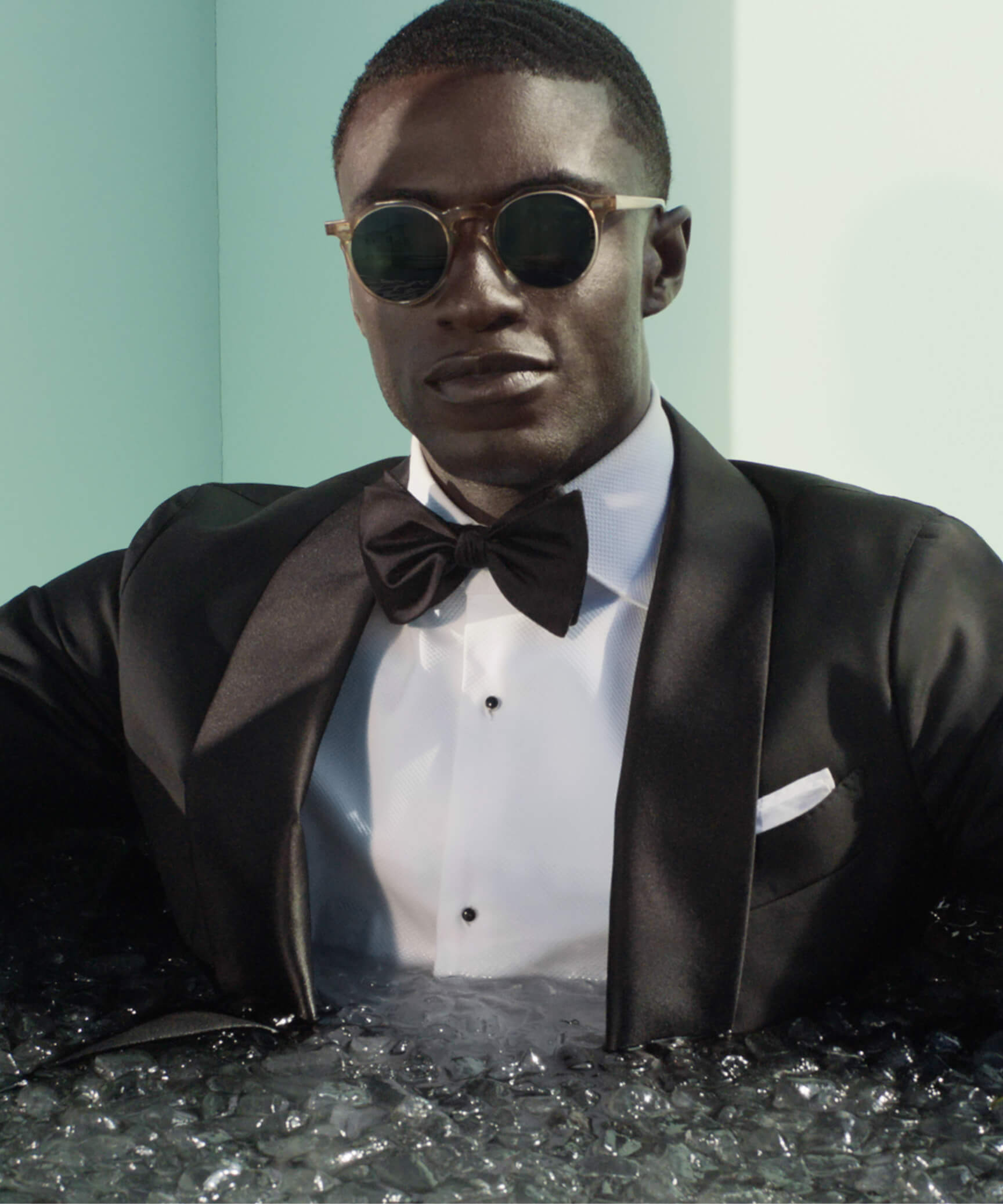 Abito da smoking nero tailored fit Tuxedo Collection